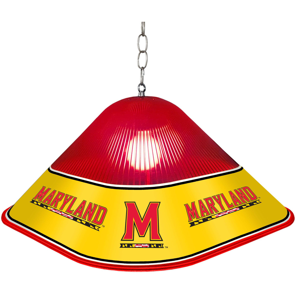 Maryland Terrapins Game Table Light - Red / Gold | The Fan-Brand | NCMRYT-410-01A