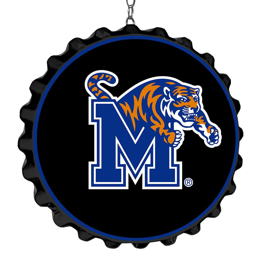 Memphis Tigers Bottle Cap Dangler - Black | The Fan-Brand | NCMEMP-220-01B