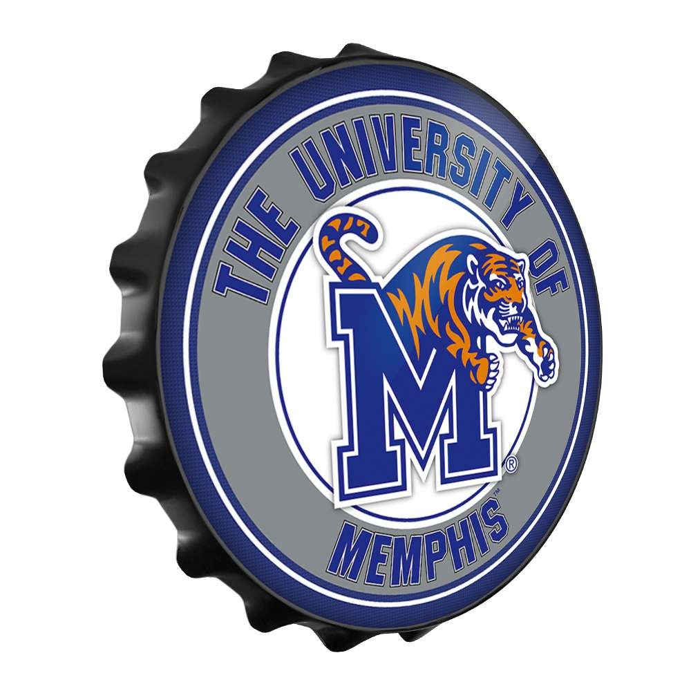Memphis Tigers Bottle Cap Wall Sign