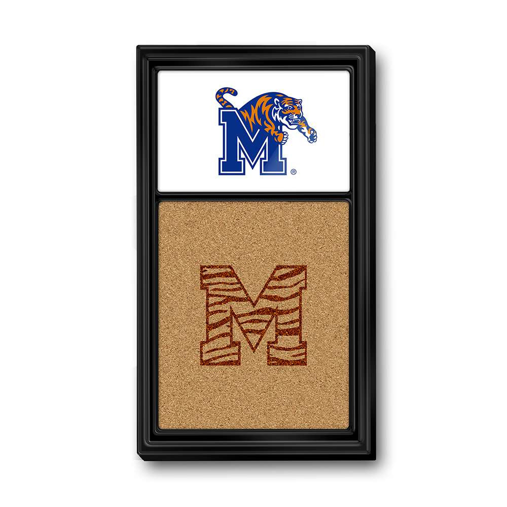 Memphis Tigers Dual Logo - Cork Note Board | The Fan-Brand | NCMEMP-640-02A