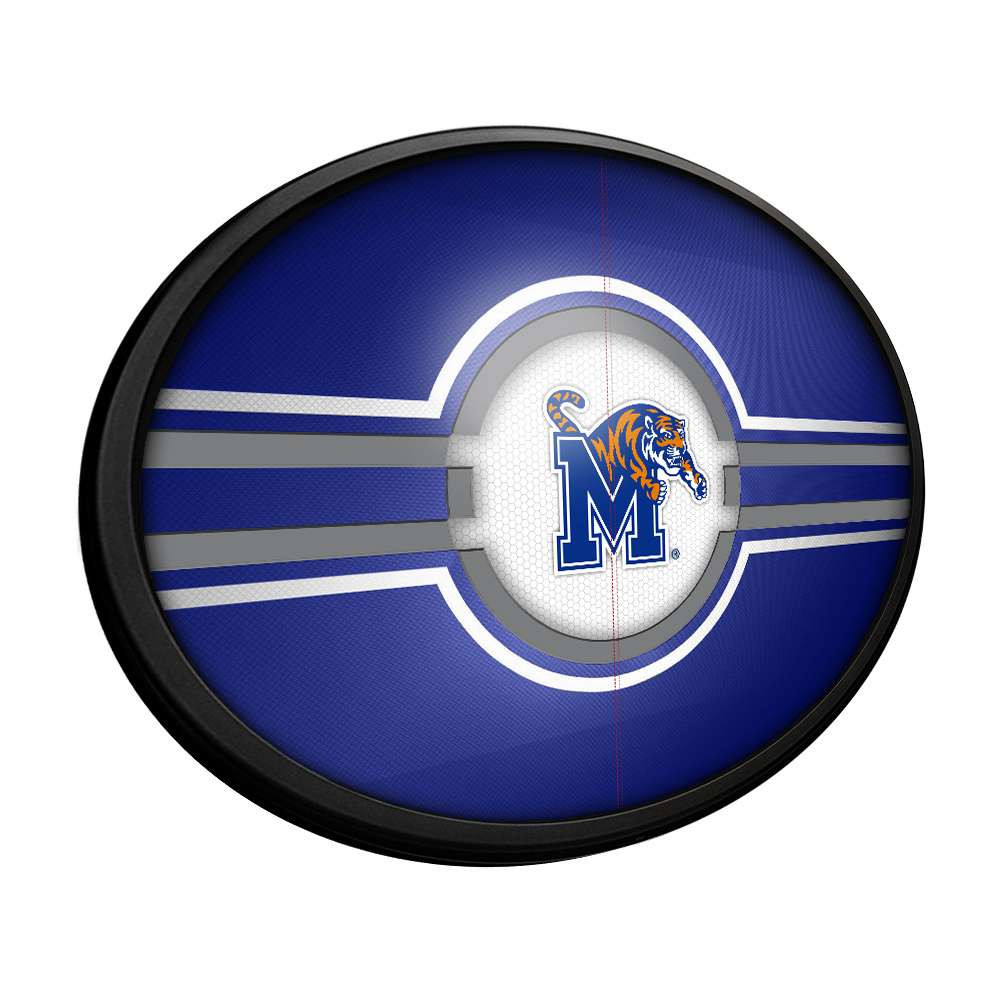 Memphis Tigers Oval Slimline Lighted Wall Sign