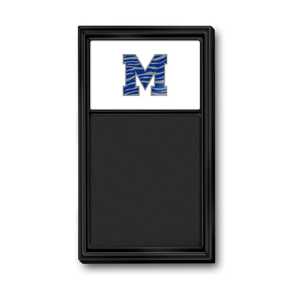 Memphis Tigers Striped M - Chalk Note Board | The Fan-Brand | NCMEMP-620-02B