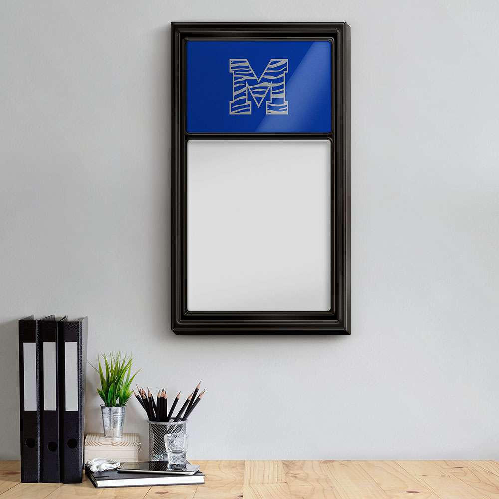 Memphis Tigers Striped M - Dry Erase Note Board