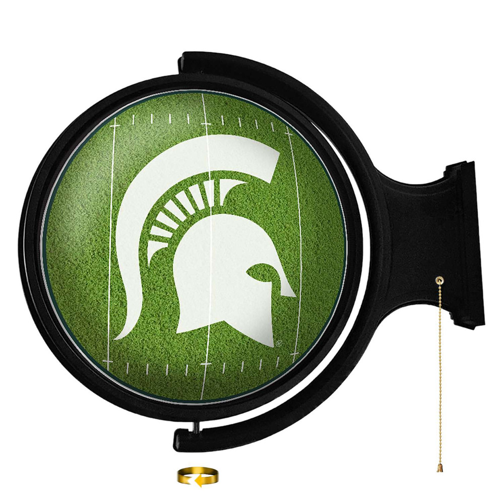 Michigan State Spartans On the 50 - Rotating Lighted Wall Sign | The Fan-Brand | NCMIST-115-22