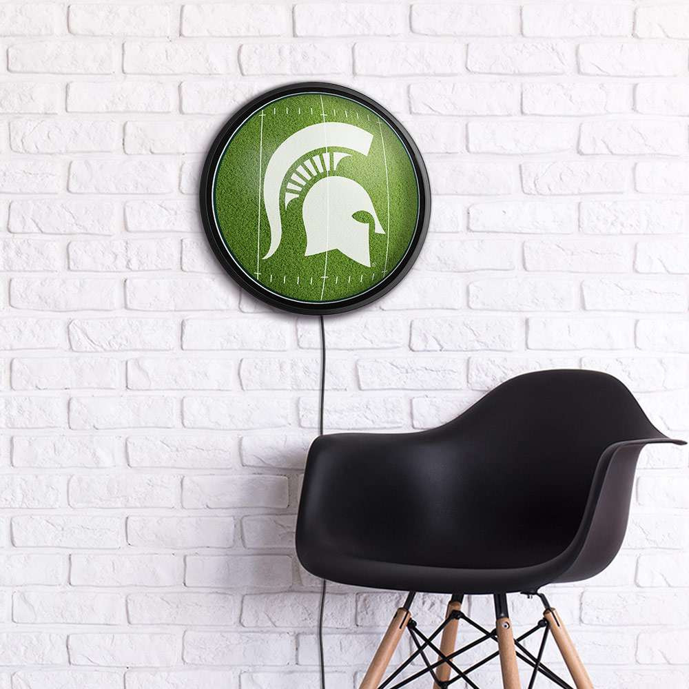 Michigan State Spartans On the 50 - Slimline Lighted Wall Sign