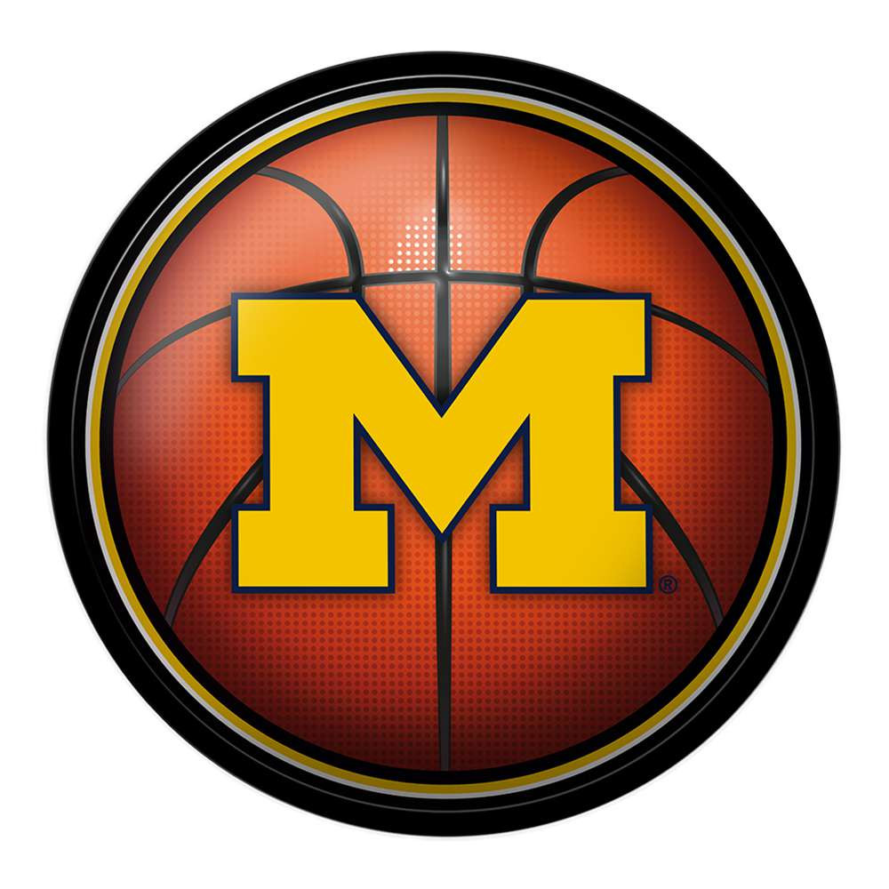 Michigan Wolverines Basketball - Modern Disc Wall Sign | The Fan-Brand | NCMICH-230-11