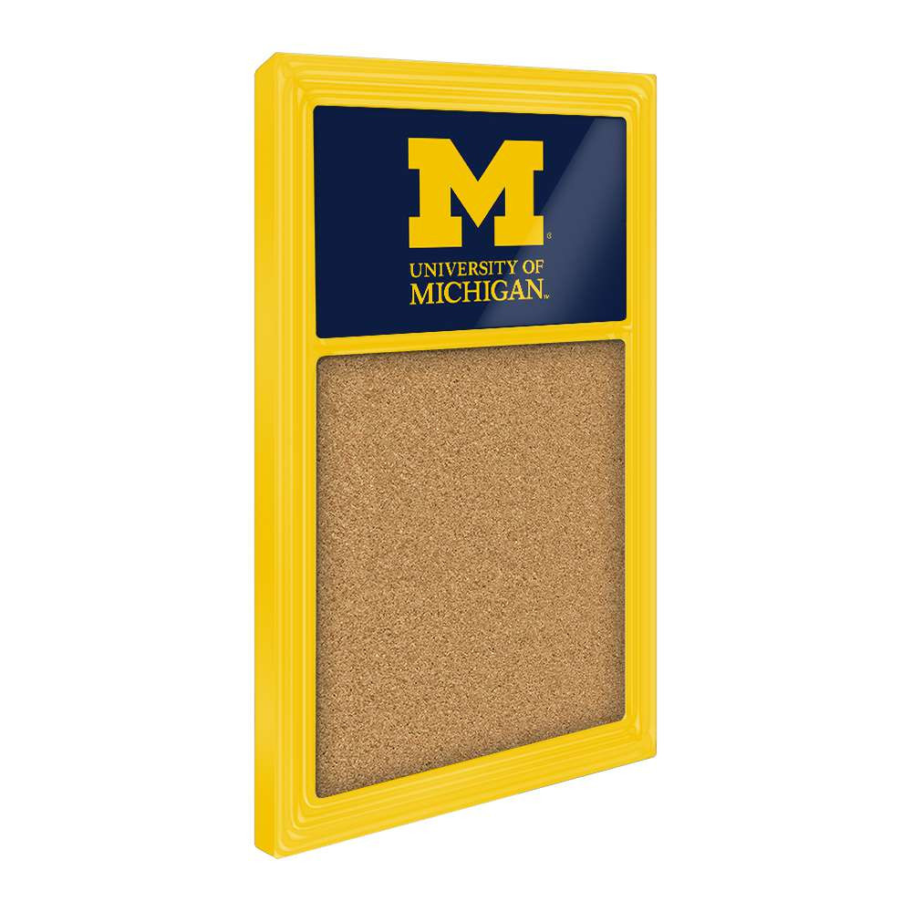 Michigan Wolverines Cork Note Board
