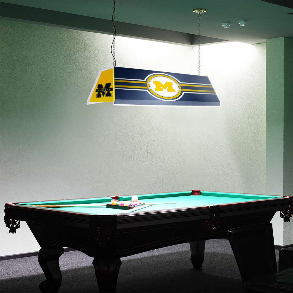 Michigan Wolverines Edge Glow Pool Table Light - Blue