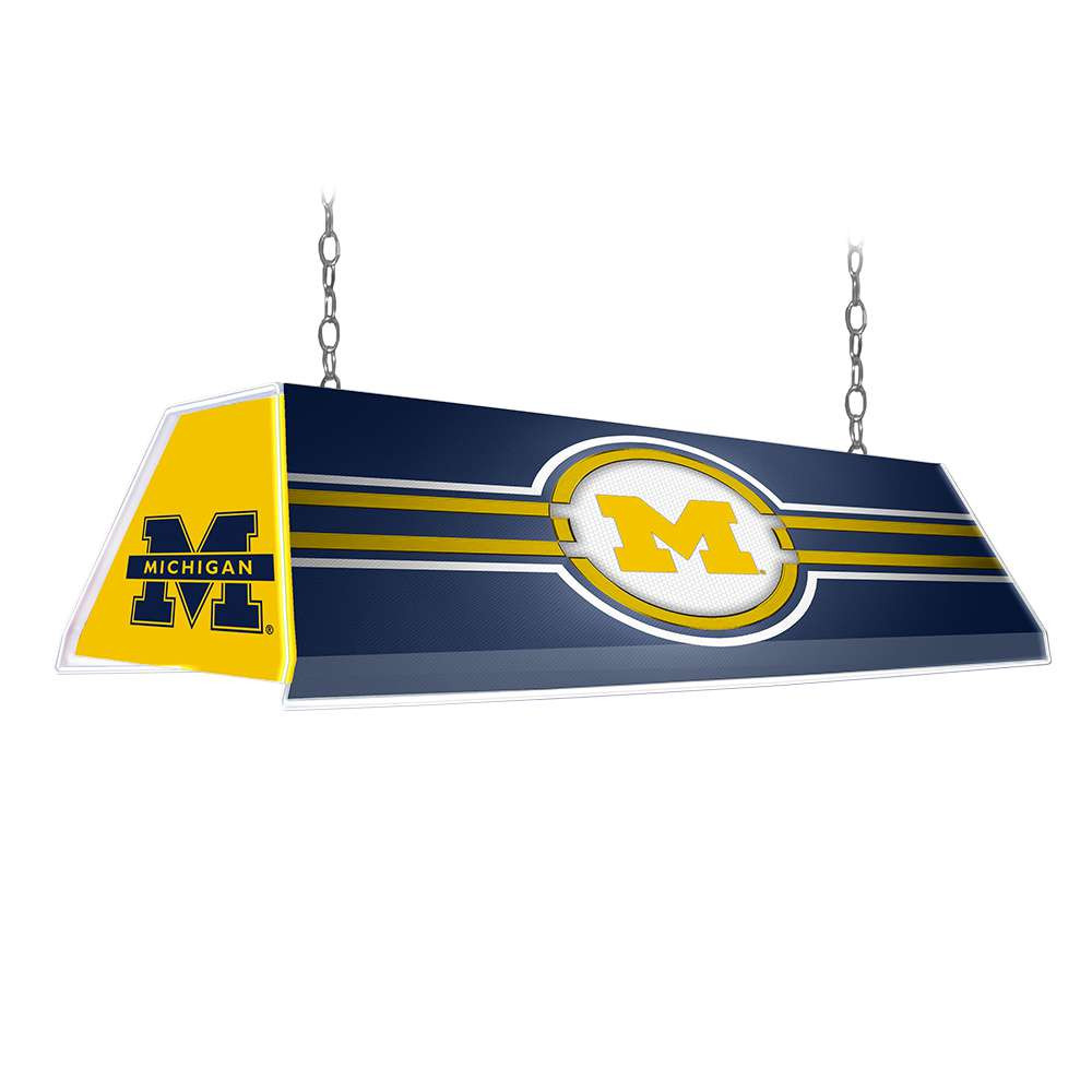 Michigan Wolverines Edge Glow Pool Table Light - Blue | The Fan-Brand | NCMICH-320-01