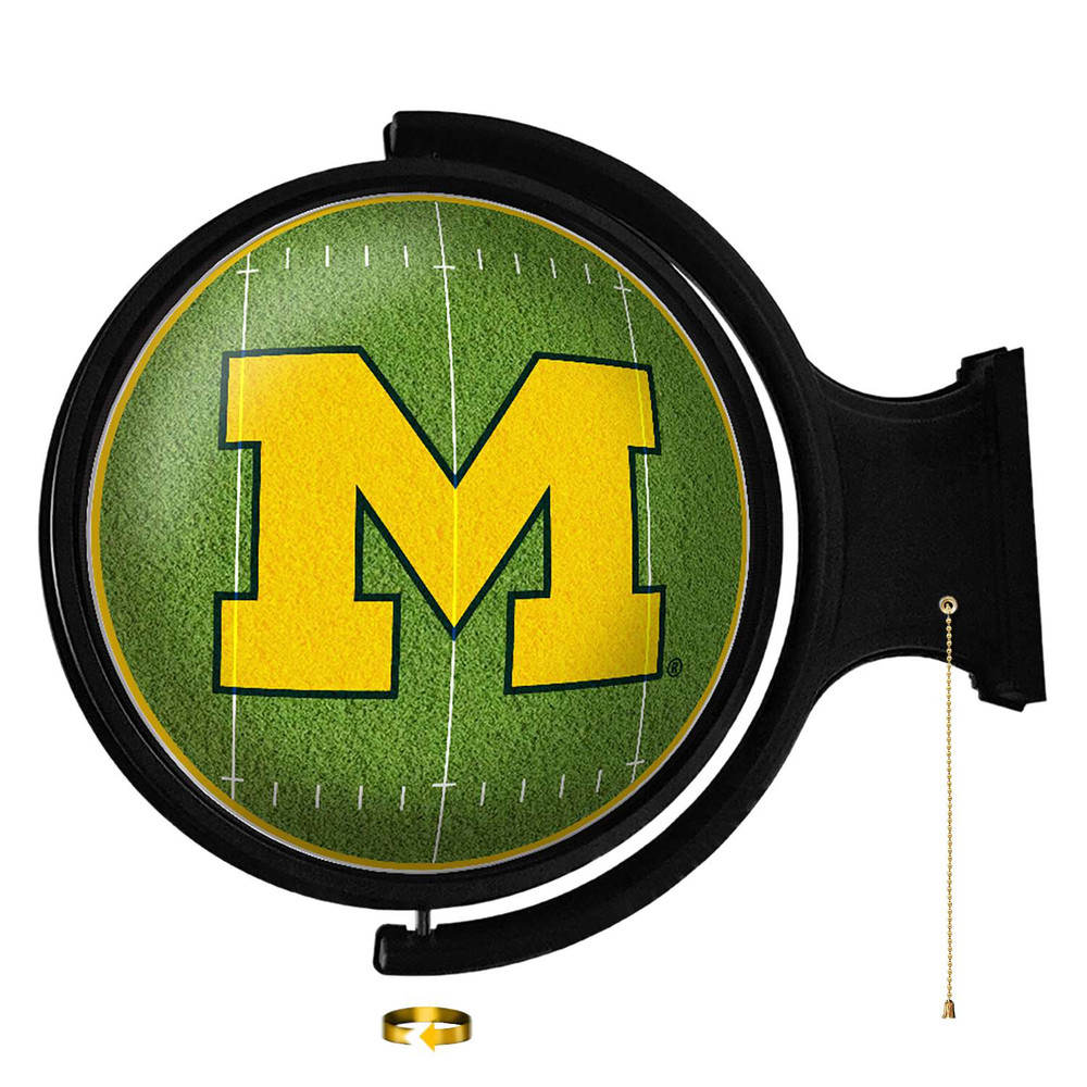 Michigan Wolverines On the 50 - Rotating Lighted Wall Sign | The Fan-Brand | NCMICH-115-22