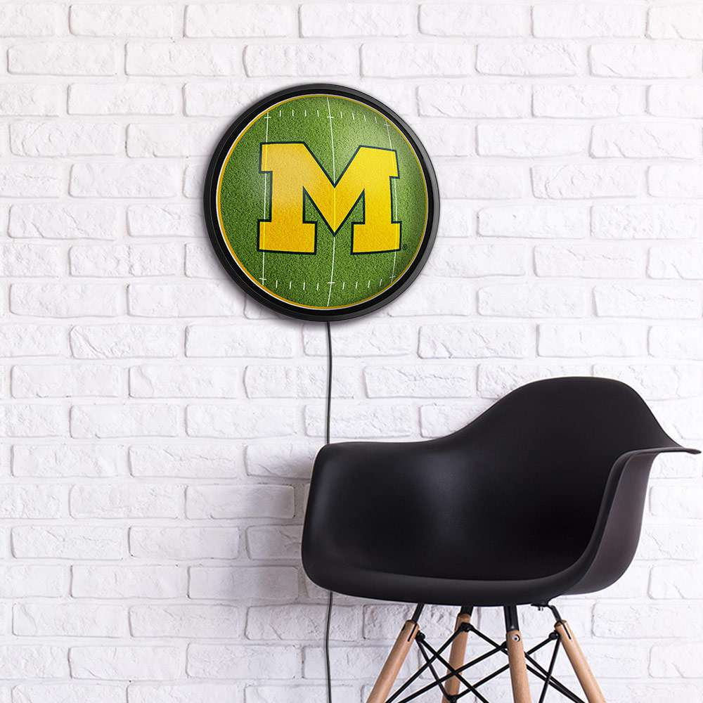 Michigan Wolverines On the 50 - Slimline Lighted Wall Sign