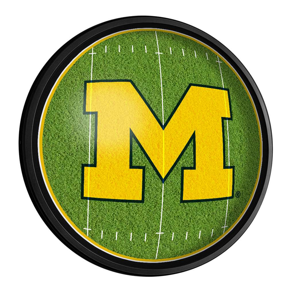 Michigan Wolverines On the 50 - Slimline Lighted Wall Sign | The Fan-Brand | NCMICH-130-22