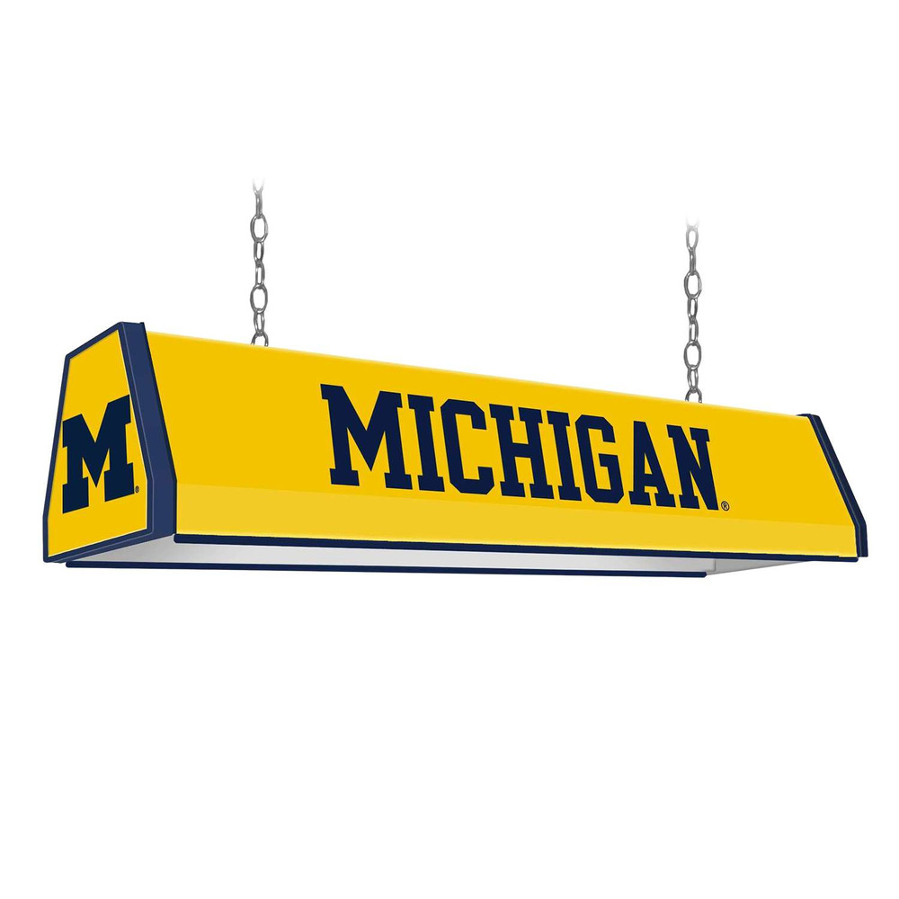 Michigan Wolverines Standard Pool Table Light - Maize | The Fan-Brand | NCMICH-310-02