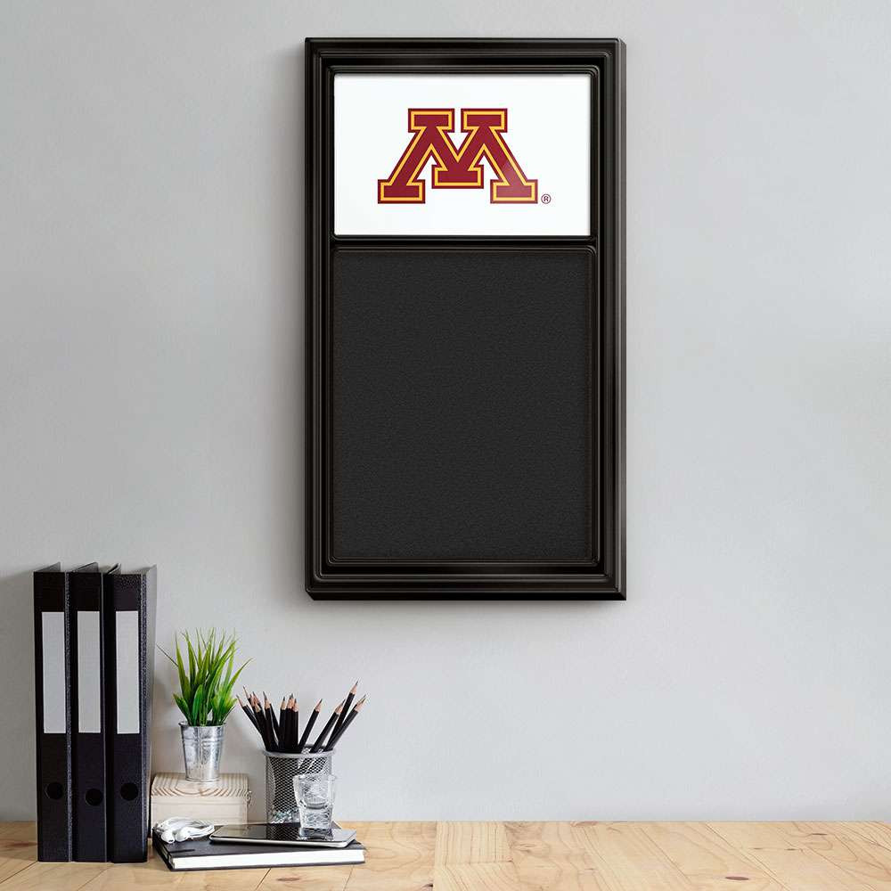 Minnesota Golden Gophers Chalk Noteboard - Black Frame / White