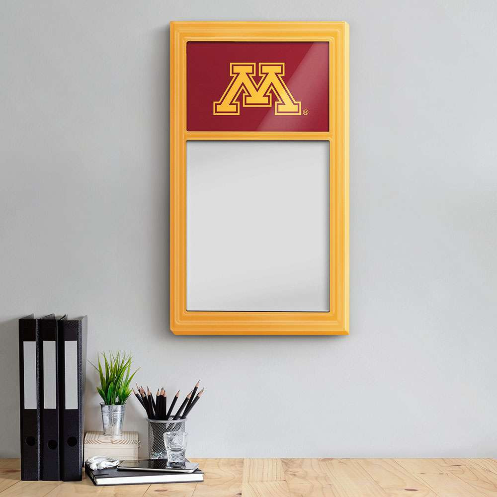 Minnesota Golden Gophers Dry Erase Noteboard - Gold Frame / Maroon