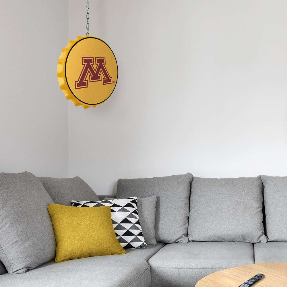 Minnesota Golden Gophers Round Bottle Cap Dangler