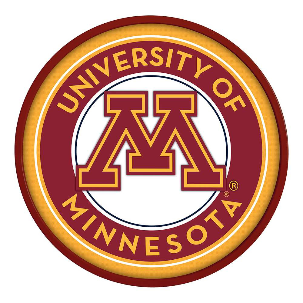 Minnesota Golden Gophers Round Modern Disc Wall Sign | The Fan-Brand | NCMINN-230-01