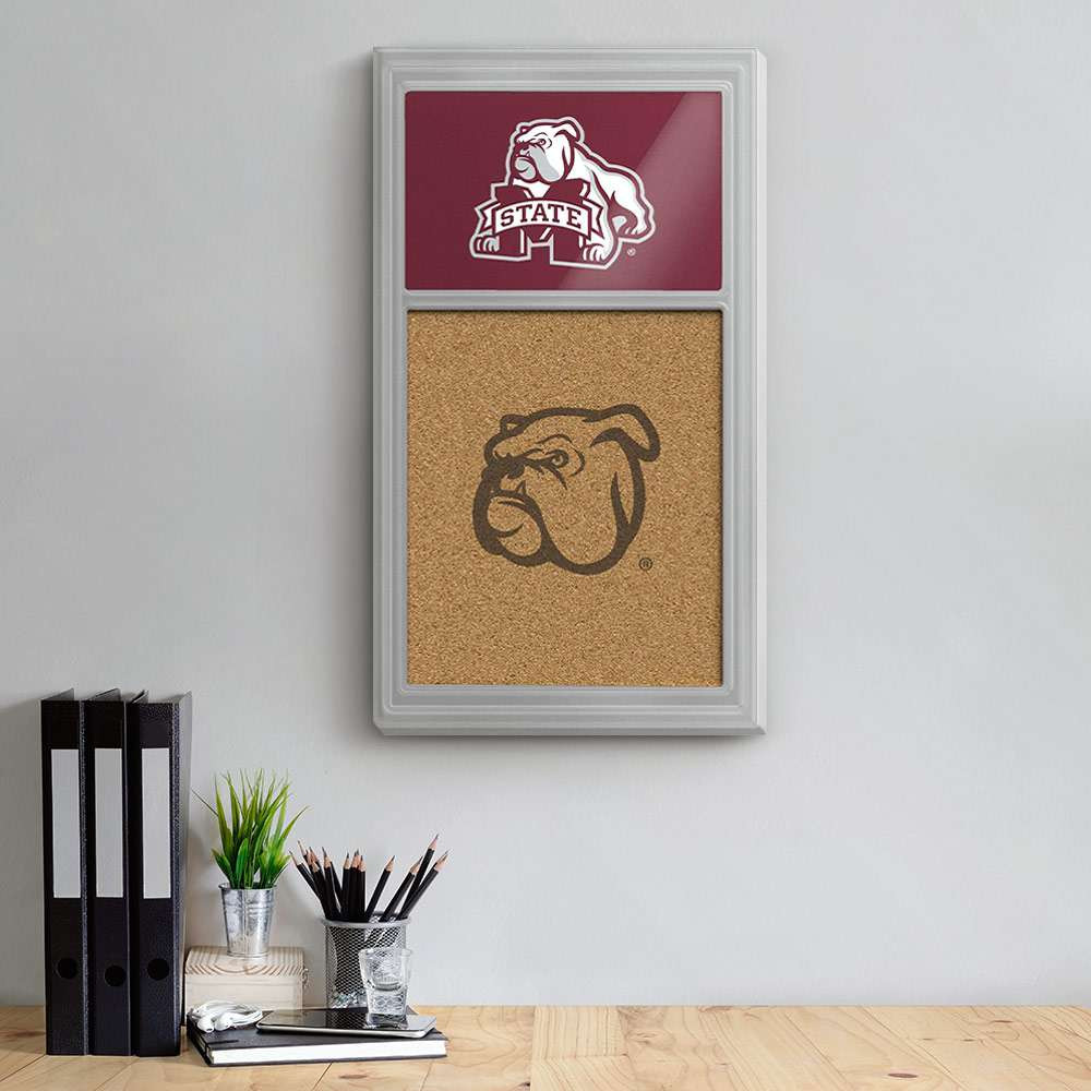 Mississippi State Bulldogs Bully - Cork Note Board - Bully