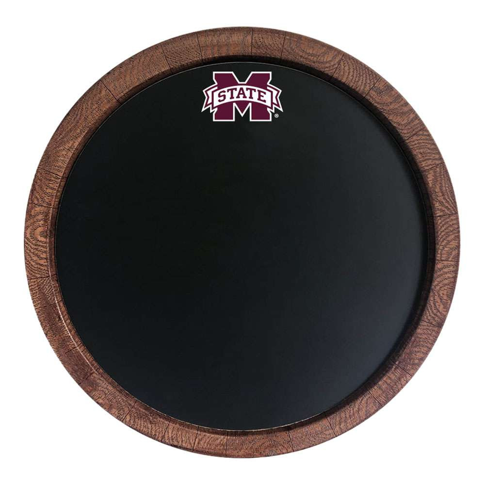 Mississippi State Bulldogs Chalkboard Faux Barrel Top Sign | The Fan-Brand | NCMSST-630-01