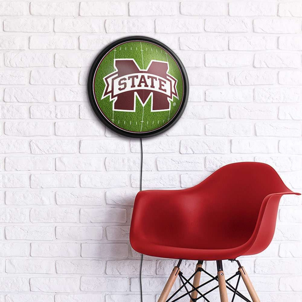 Mississippi State Bulldogs On the 50 - Slimline Lighted Wall Sign