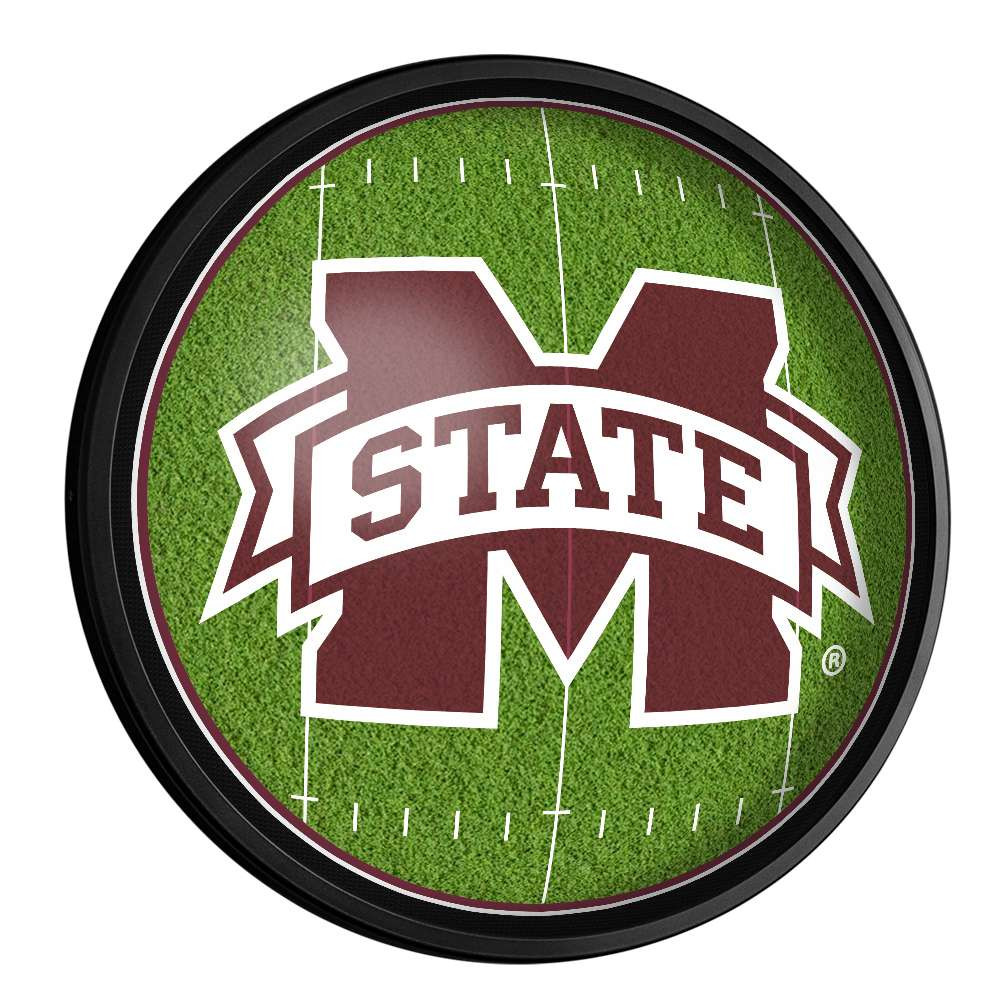 Mississippi State Bulldogs On the 50 - Slimline Lighted Wall Sign | The Fan-Brand | NCMSST-130-22