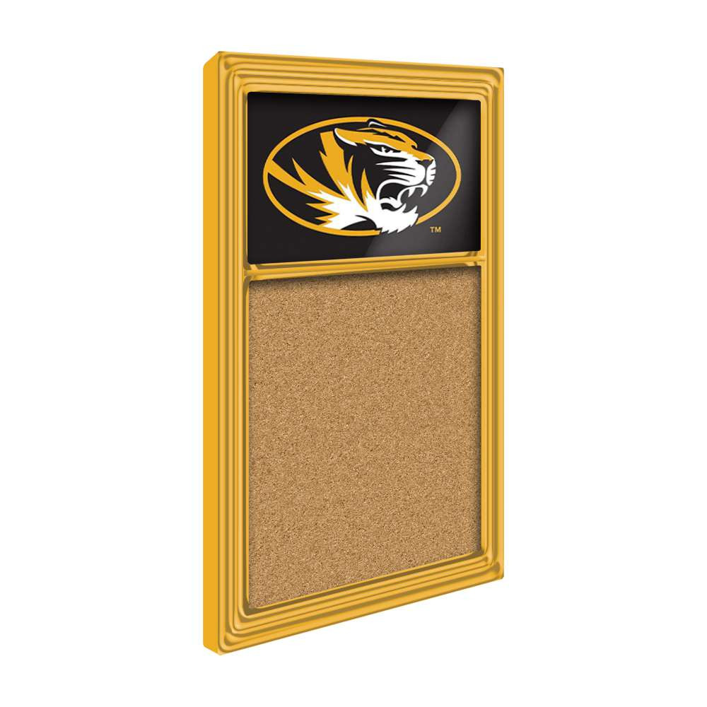 Missouri Tigers Cork Note Board - Gold Frame / Black