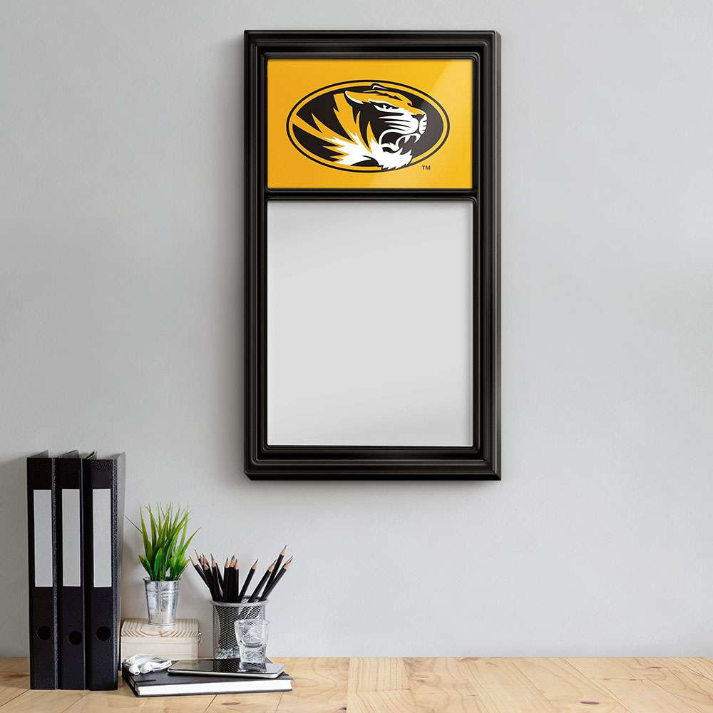 Missouri Tigers Dry Erase Note Board - Black Frame / Gold