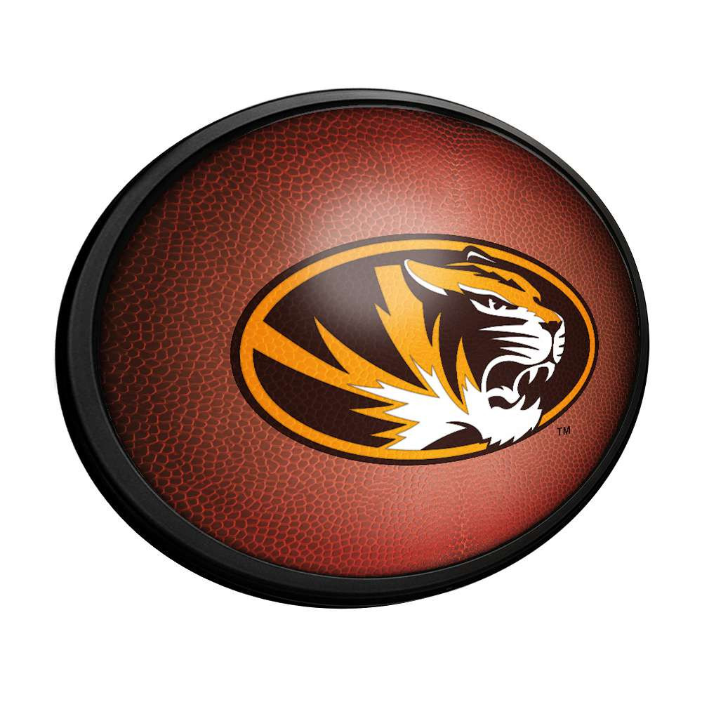 Missouri Tigers Pigskin - Oval Slimline Lighted Wall Sign