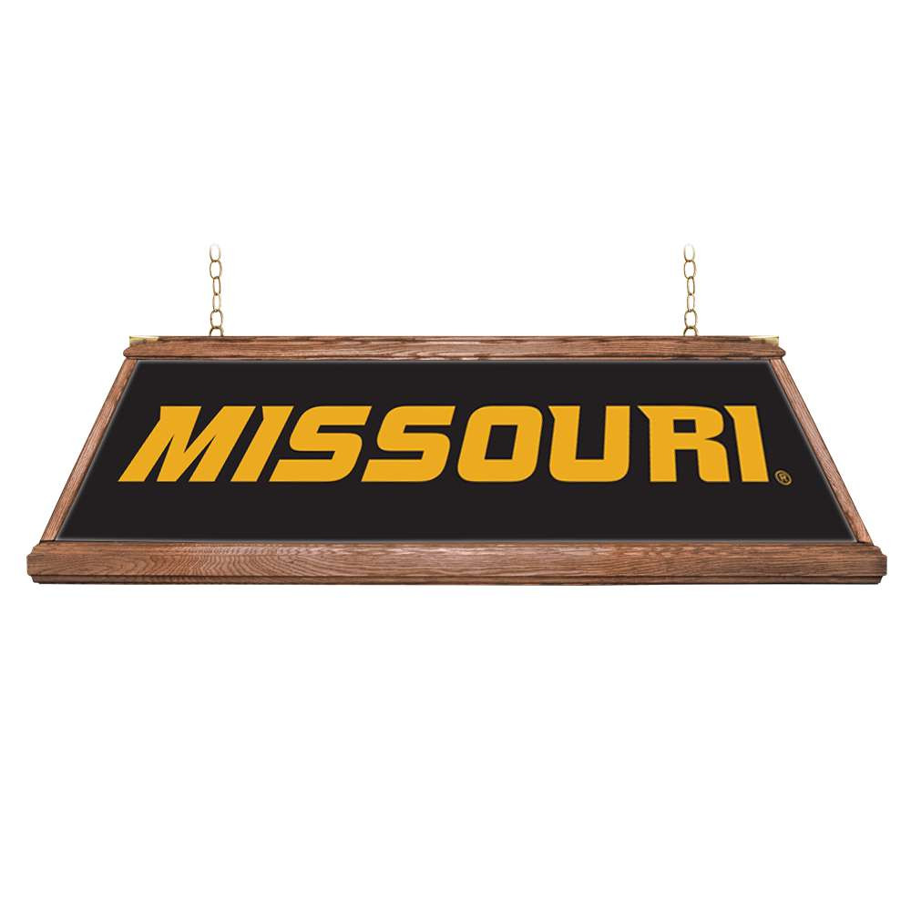 Missouri Tigers Premium Wood Pool Table Light - Black