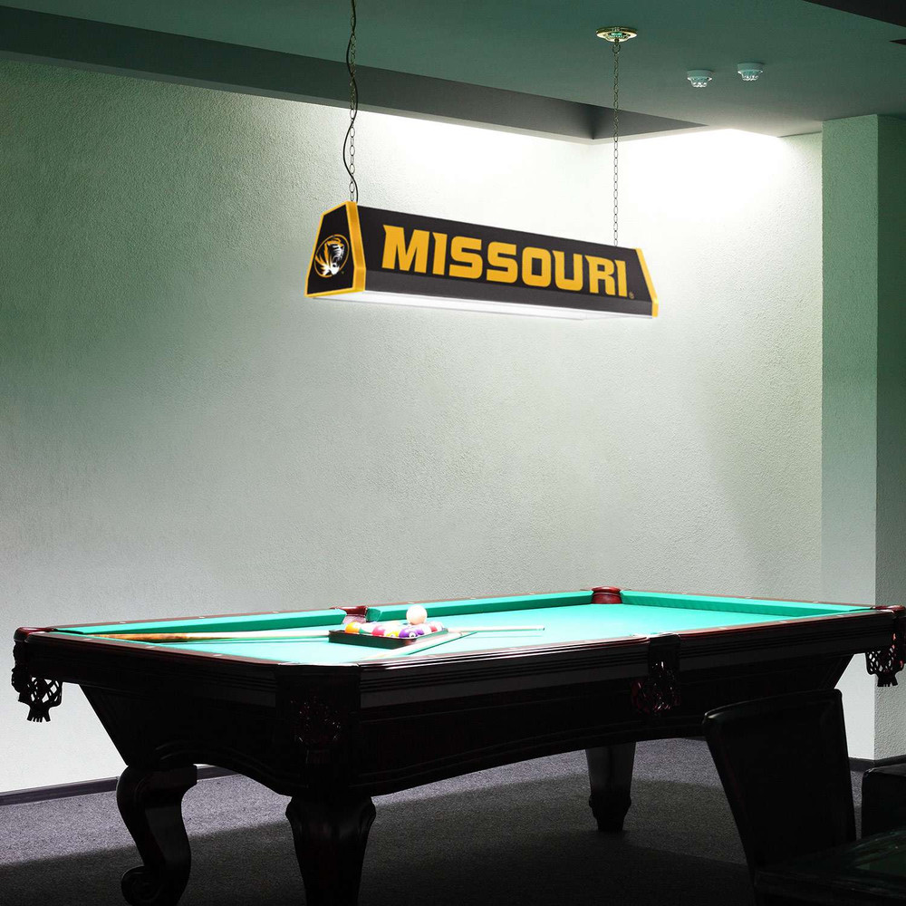 Missouri Tigers Standard Pool Table Light - Black