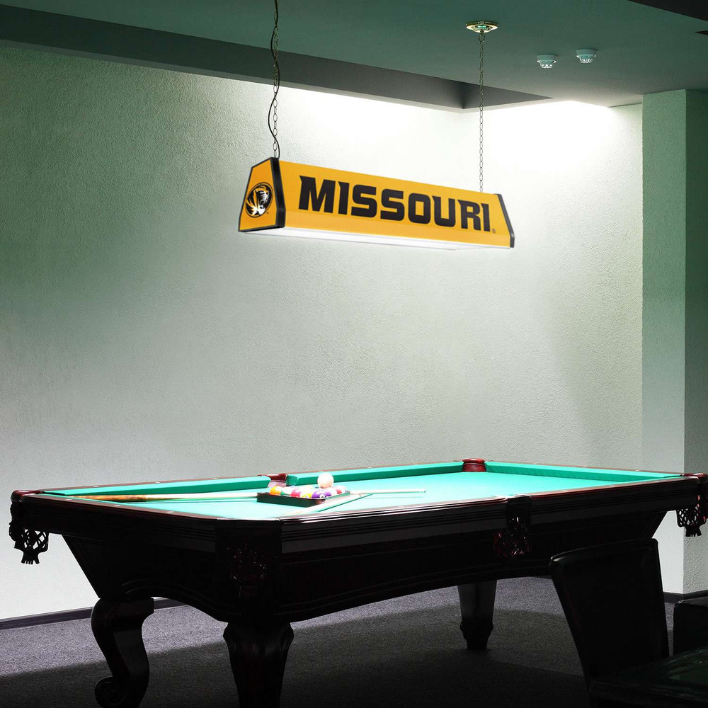Missouri Tigers Standard Pool Table Light - Gold