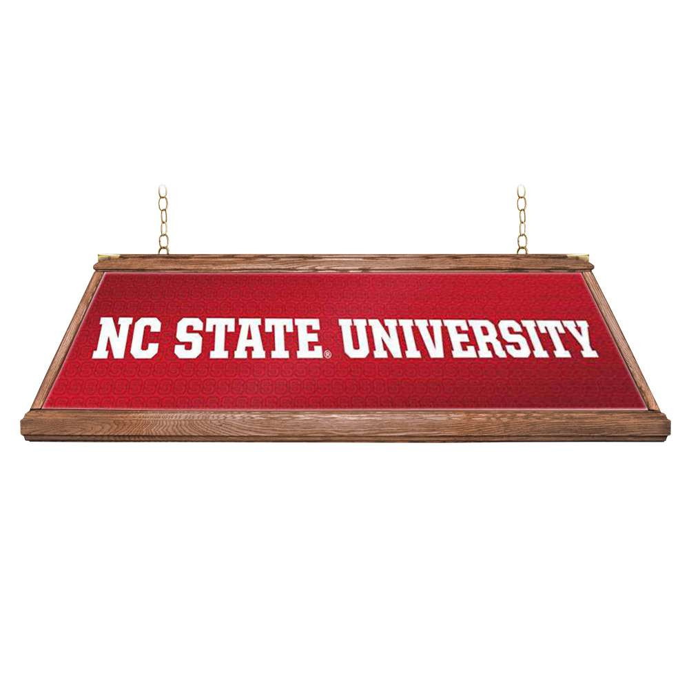 NC State Wolfpack Premium Wood Pool Table Light