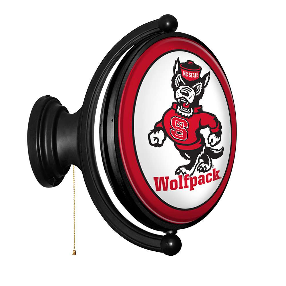 NC State Wolfpack Tuffy - Original Oval Rotating Lighted Wall Sign