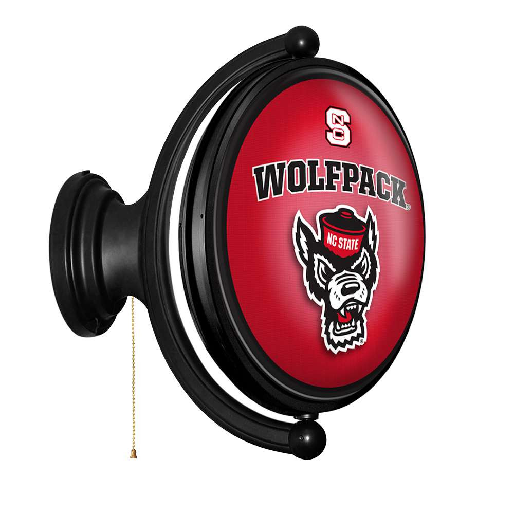 NC State Wolfpack Tuffy's Face - Original Oval Rotating Lighted Wall Sign
