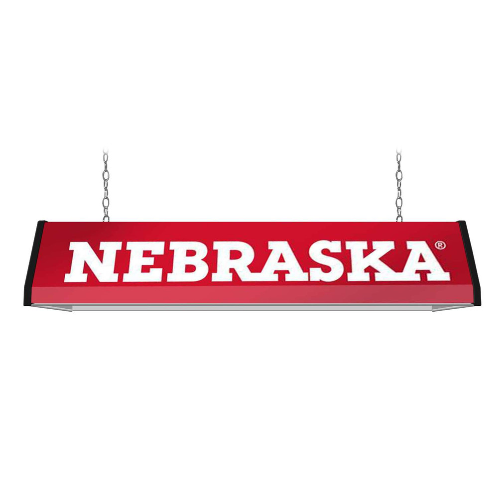 Nebraska Huskers Standard Pool Table Light - Red