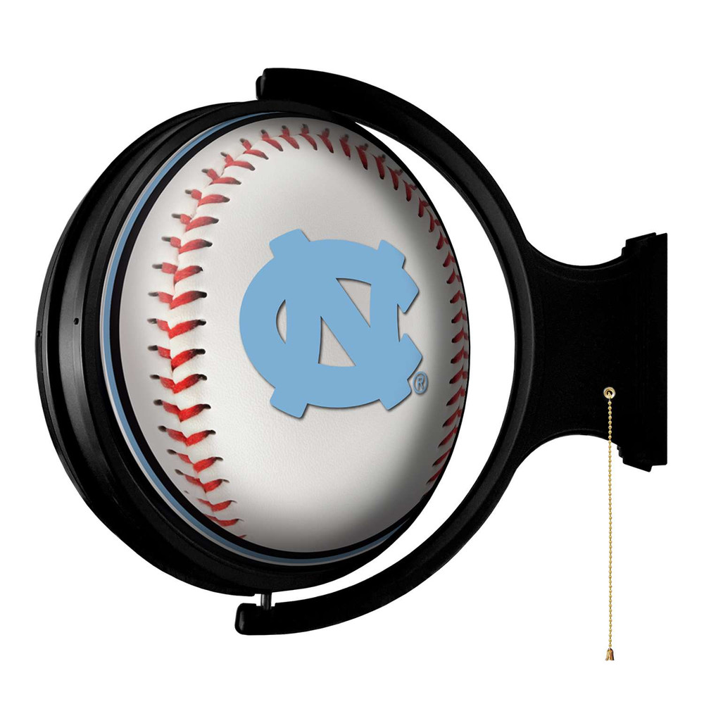 North Carolina Tar Heels Baseball - Round Rotating Lighted Wall Sign