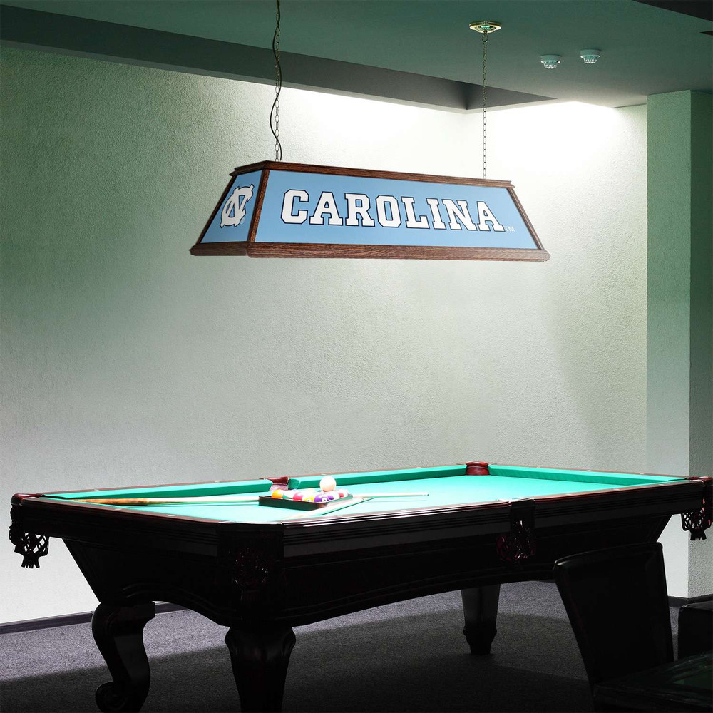 North Carolina Tar Heels Premium Wood Pool Table Light - Carolina Blue