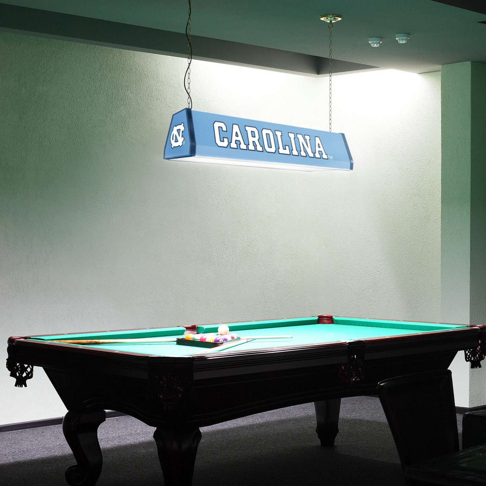 North Carolina Tar Heels Standard Pool Table Light - Carolina Blue / NC Cap