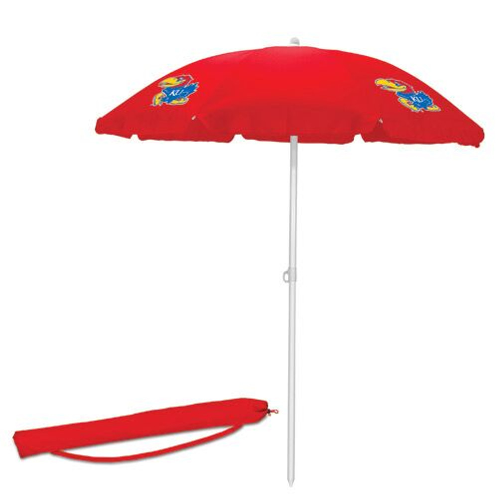 Kansas Jayhawks Beach Umbrella | Picnic Time | 822-00-100-244-0