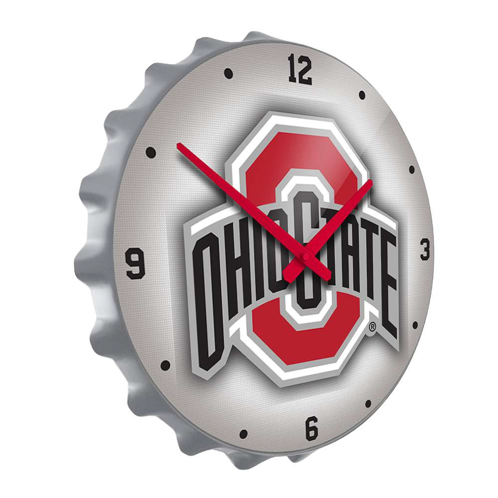 Ohio State Buckeyes Bottle Cap Wall Clock