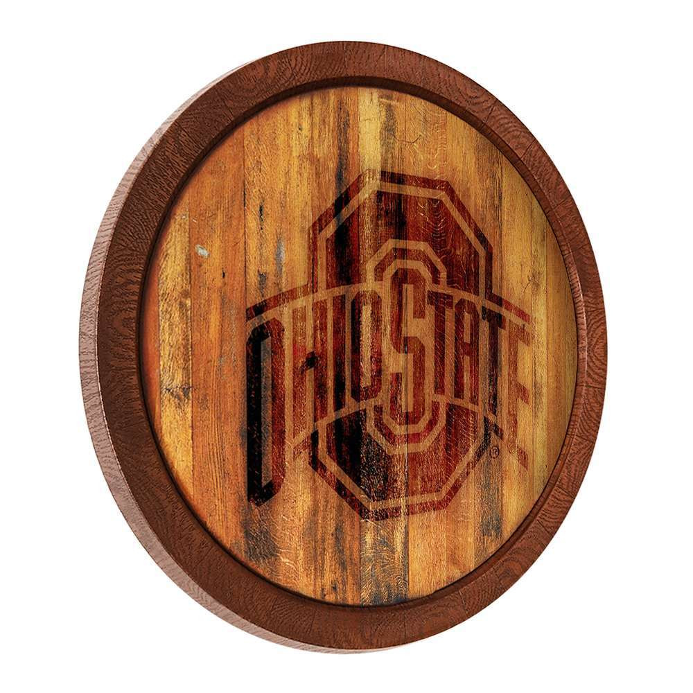 Ohio State Buckeyes Branded Faux Barrel Top Sign