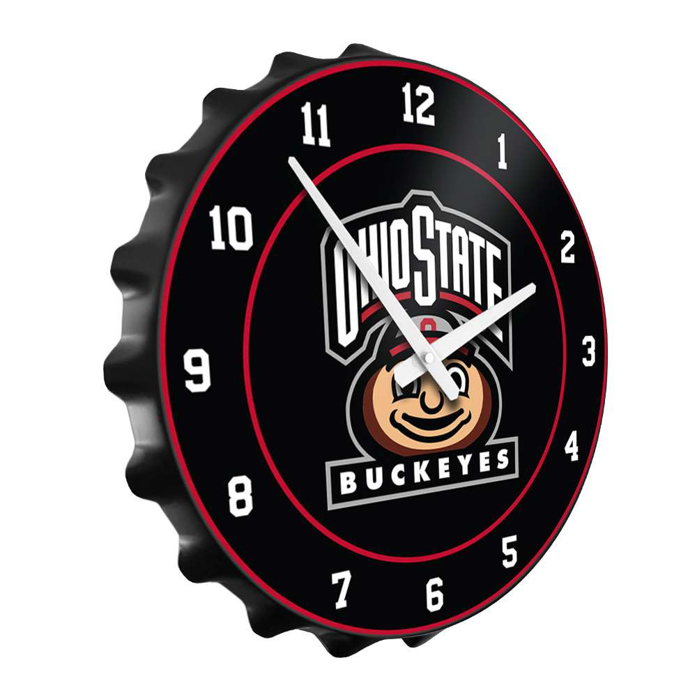 Ohio State Buckeyes Brutus - Bottle Cap Wall Clock