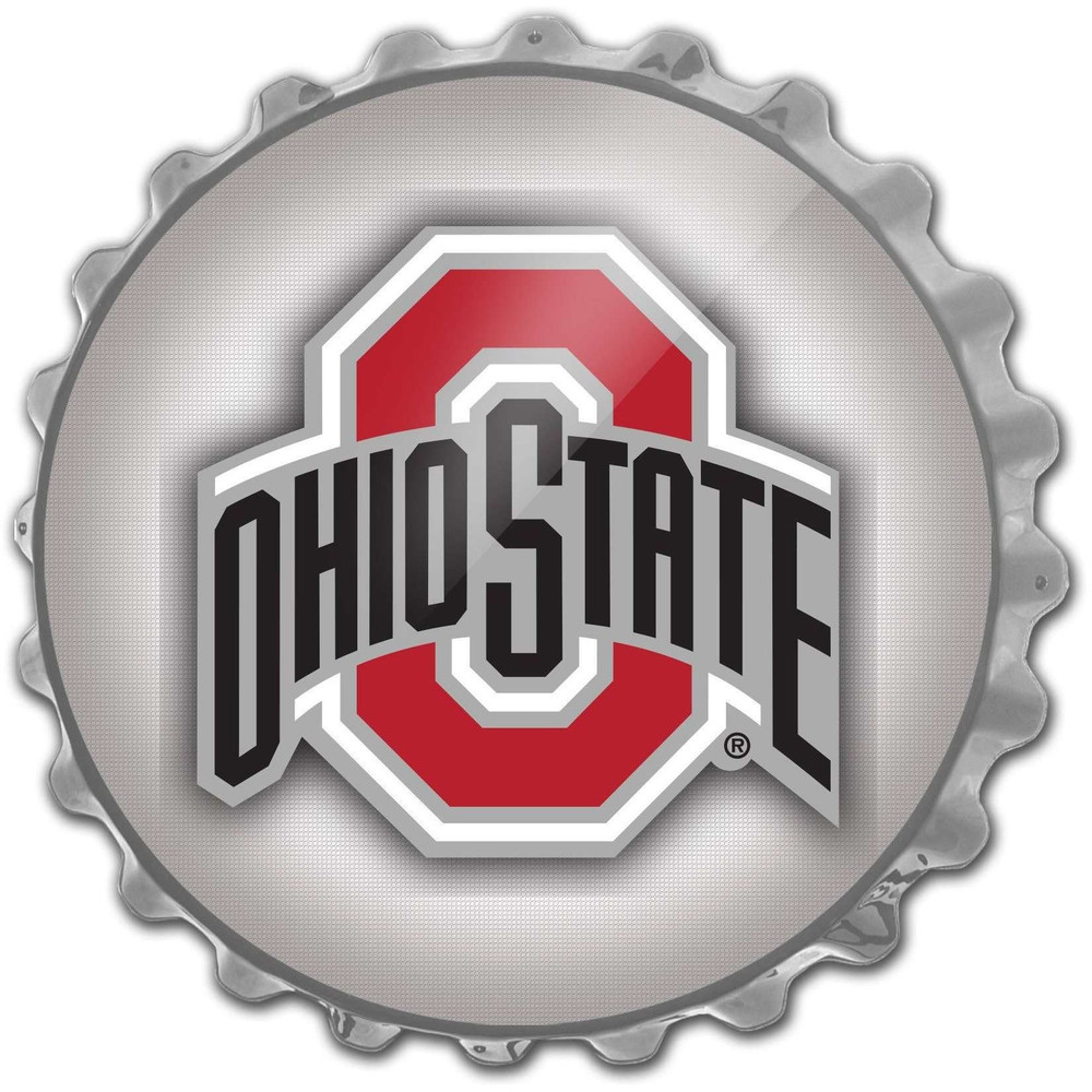 Ohio State Buckeyes Brutus - Bottle Cap Wall Sign | The Fan-Brand | NCOHST-210-01