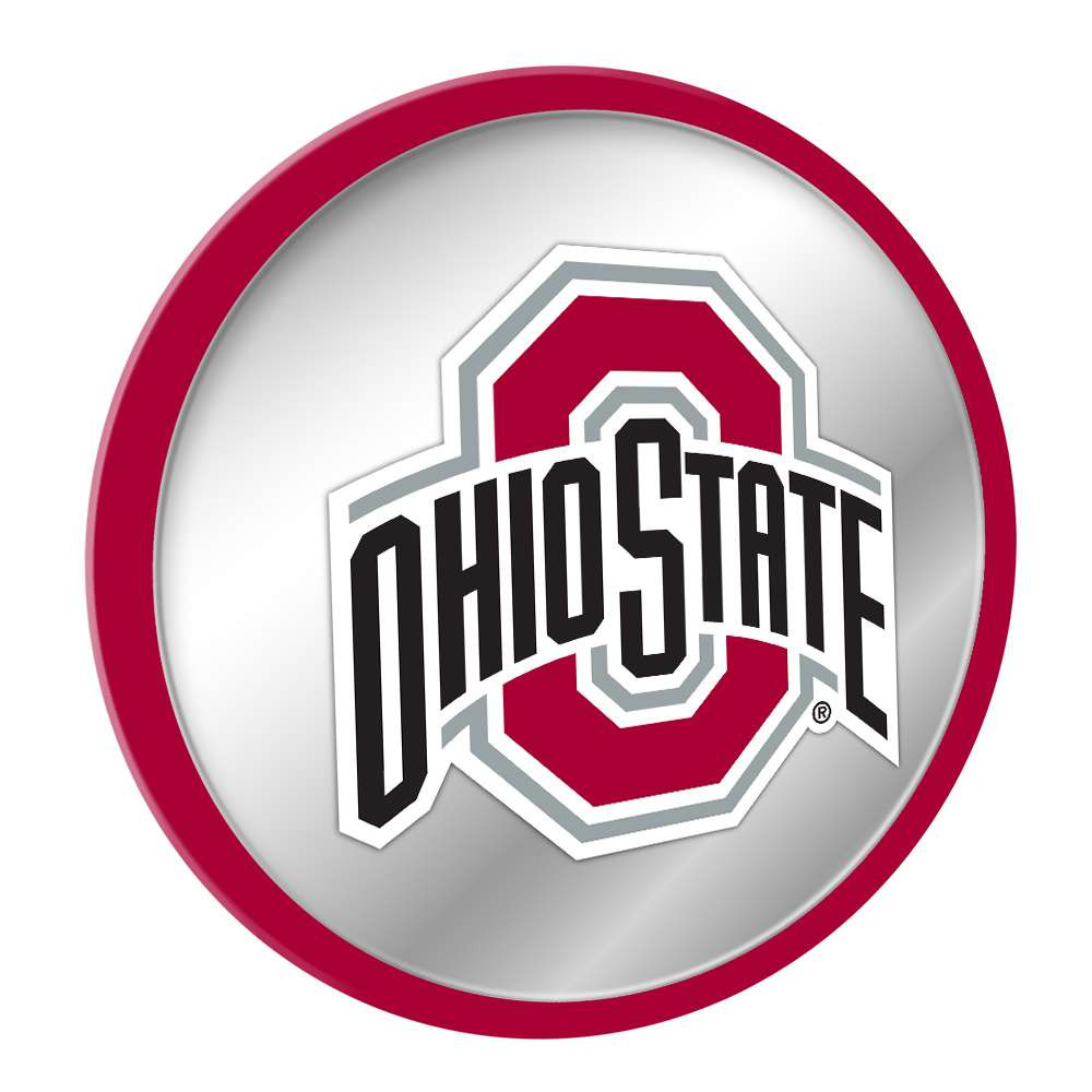 Ohio State Buckeyes Modern Disc Mirrored Wall Sign