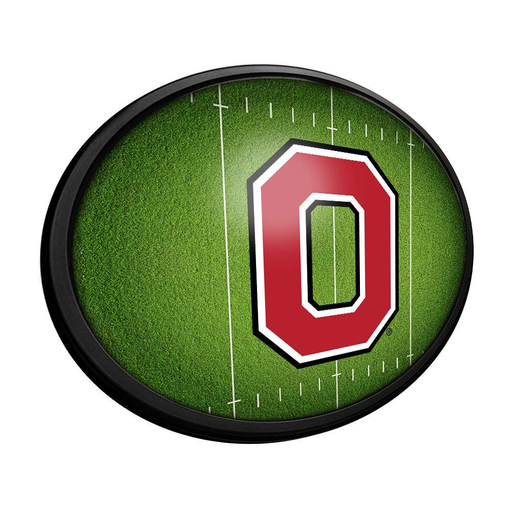 Ohio State Buckeyes On the 50 - Oval Slimline Lighted Wall Sign