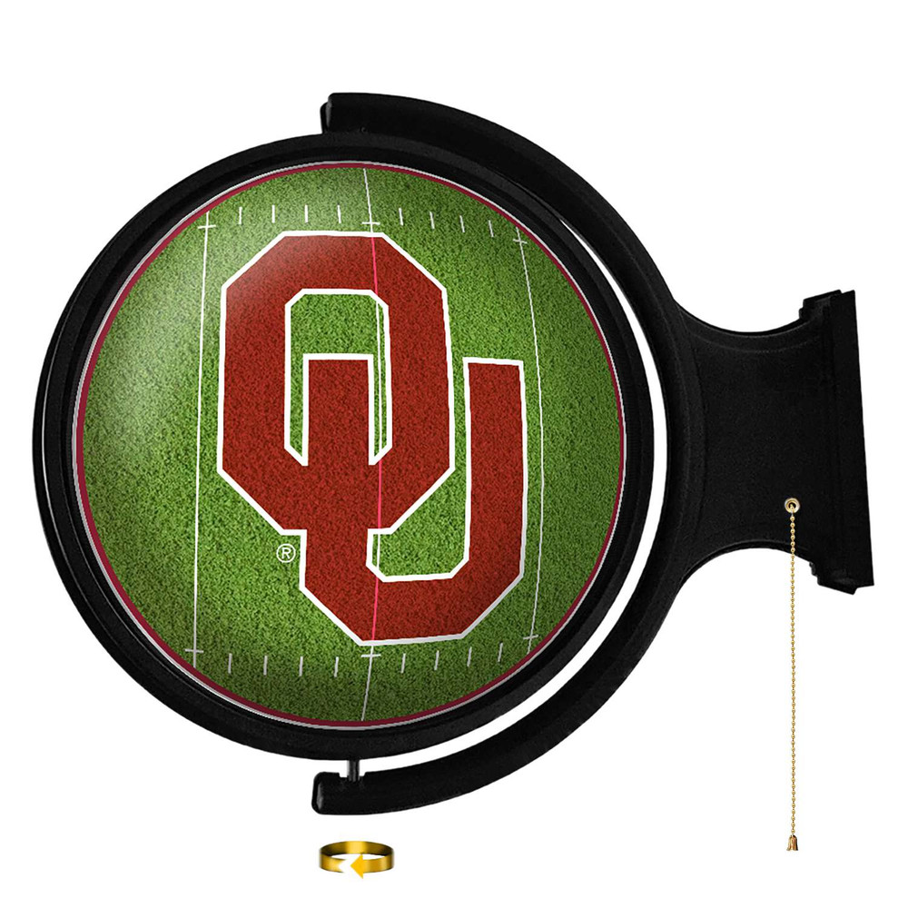 Oklahoma Sooners On the 50 - Rotating Lighted Wall Sign | The Fan-Brand | NCOKLA-115-22