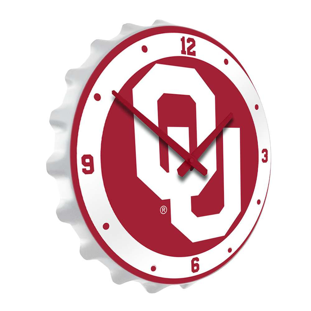 Oklahoma Sooners OU - Bottle Cap Wall Clock