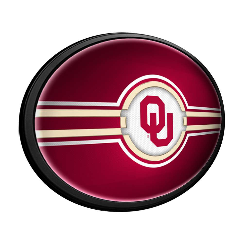 Oklahoma Sooners Oval Slimline Lighted Wall Sign