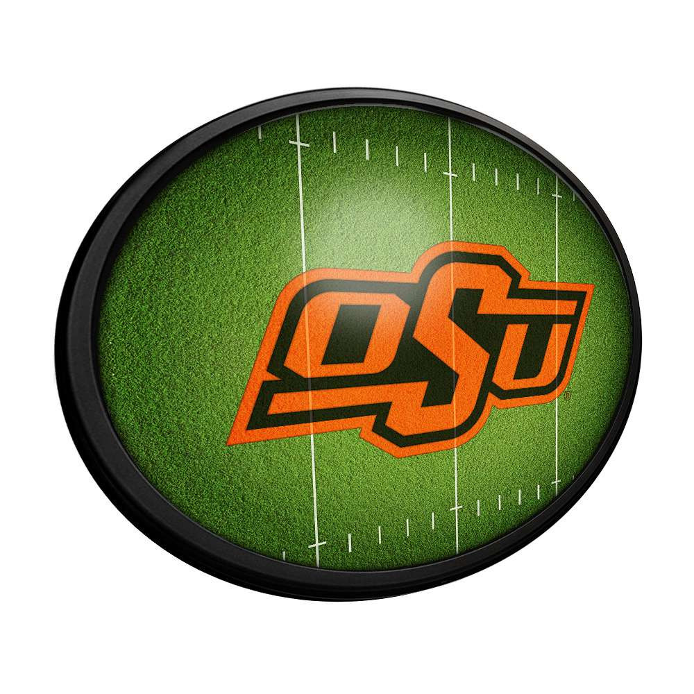 Oklahoma State Cowboys On the 50 - Oval Slimline Lighted Wall Sign