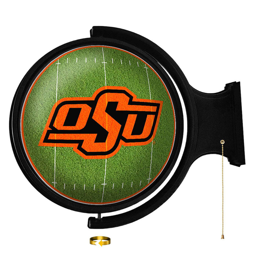Oklahoma State Cowboys On the 50 - Rotating Lighted Wall Sign | The Fan-Brand | NCOKST-115-22
